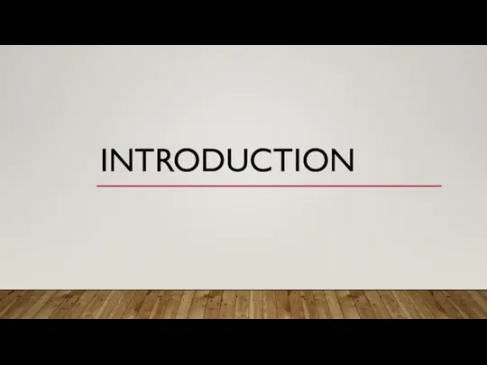 INTRODUCTION