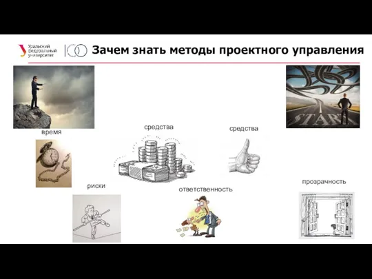 Зачем знать методы проектного управления время средства средства риски ответственность прозрачность