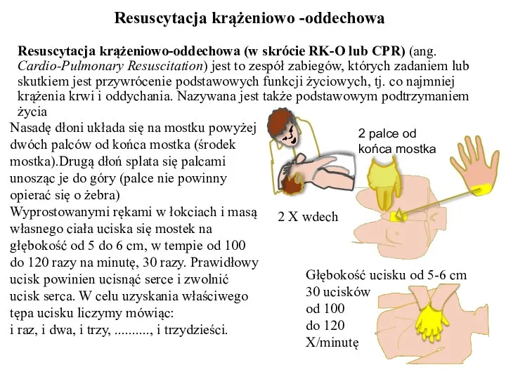 Resuscytacja krążeniowo-oddechowa (w skrócie RK-O lub CPR) (ang. Cardio-Pulmonary Resuscitation) jest to