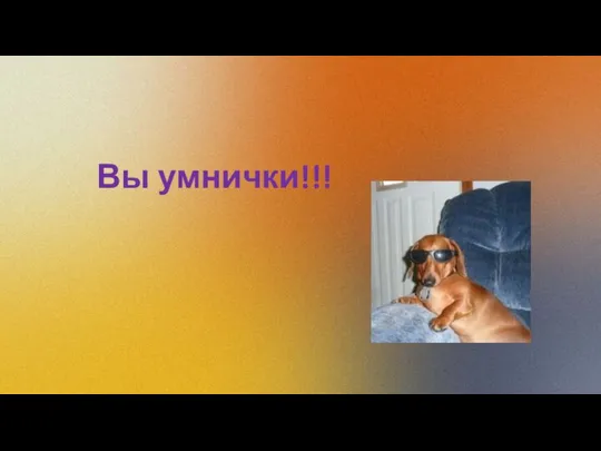 Вы умнички!!!