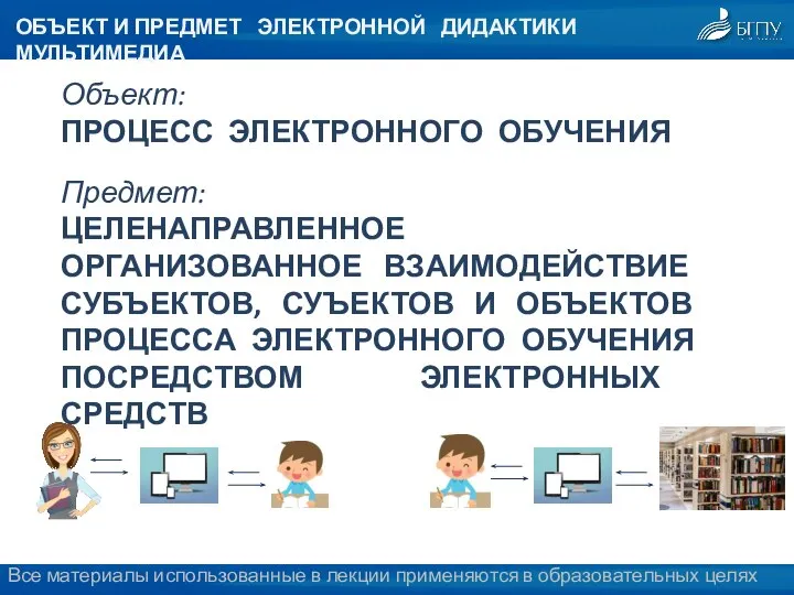 ОБЪЕКТ И ПРЕДМЕТ ЭЛЕКТРОННОЙ ДИДАКТИКИ МУЛЬТИМЕДИА Объект: ПРОЦЕСС ЭЛЕКТРОННОГО ОБУЧЕНИЯ Предмет: ЦЕЛЕНАПРАВЛЕННОЕ