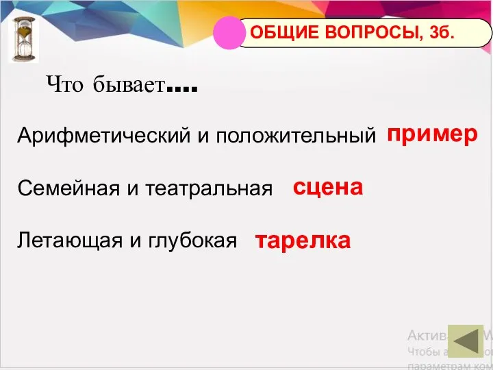 Что бывает…. Арифметический и положительный Семейная и театральная Летающая и глубокая пример сцена тарелка