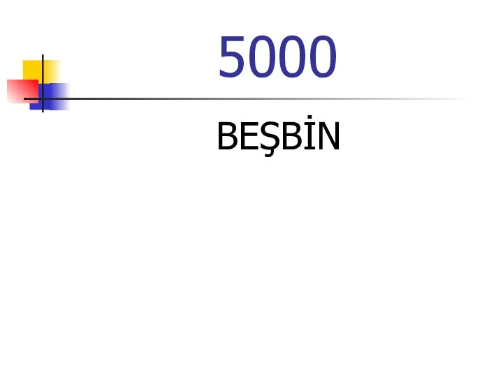 5000 BEŞBİN
