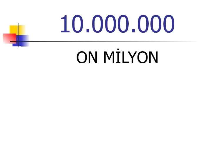 10.000.000 ON MİLYON