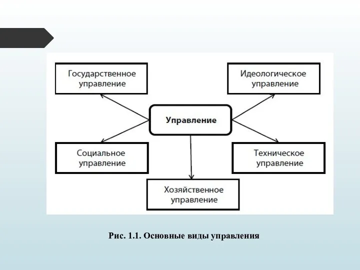 Рис. 1.1. Основные виды управления