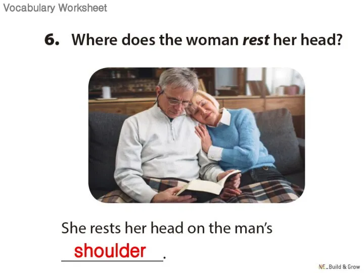 shoulder Vocabulary Worksheet