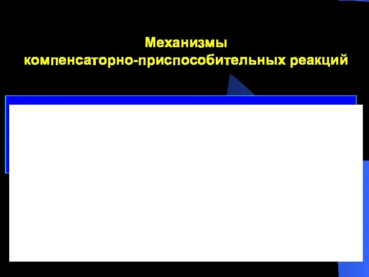 1. Саморегуляция Отклонение какого-либо показателя гомеостаза от нормы является стимулом возвращения к норме Механизмы компенсаторно-приспособительных реакций