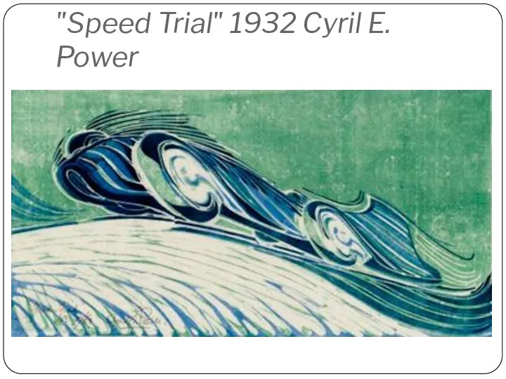 "Speed Trial" 1932 Cyril E. Power