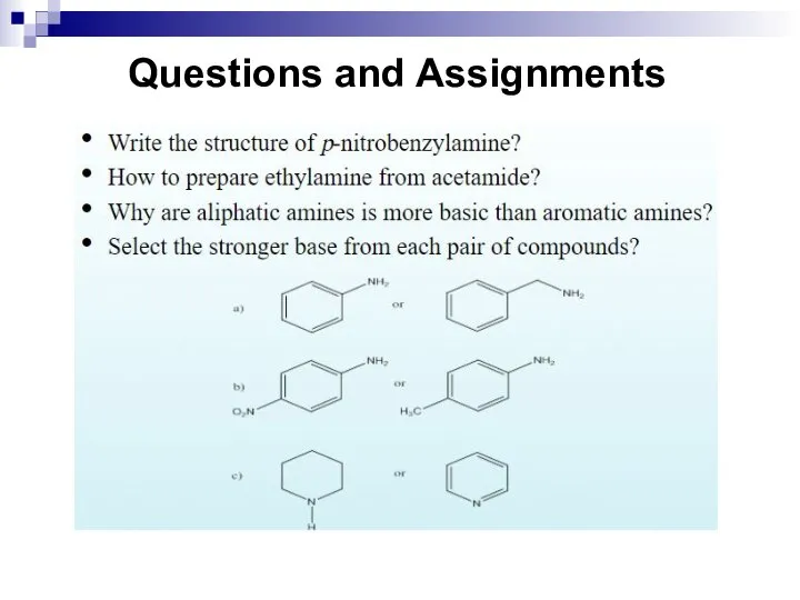 Questions and Assignments