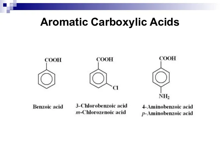 Aromatic Carboxylic Acids