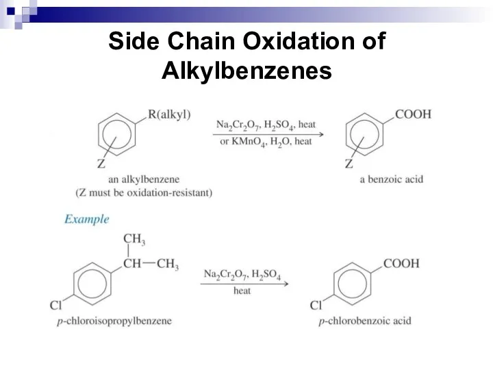 Side Chain Oxidation of Alkylbenzenes