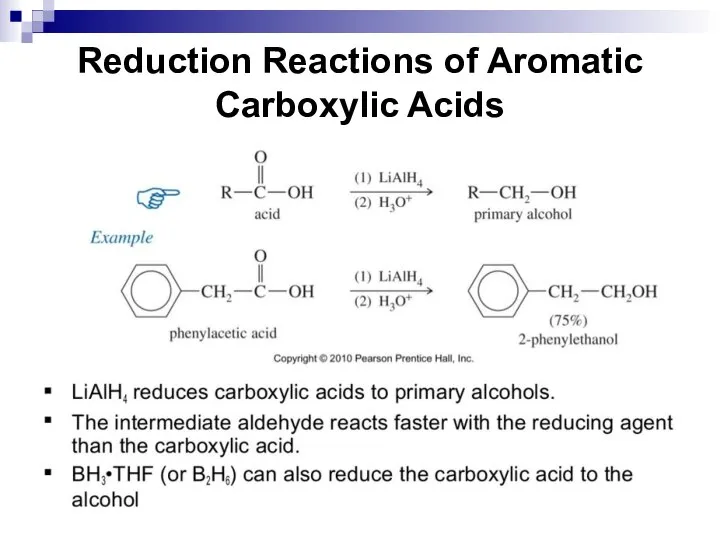 Reduction Reactions of Aromatic Carboxylic Acids