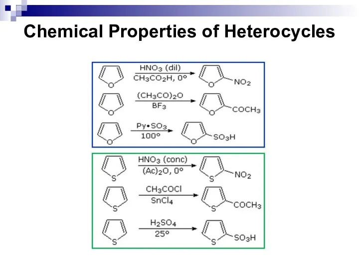 Chemical Properties of Heterocycles