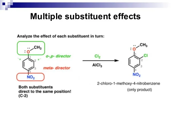 Multiple substituent effects