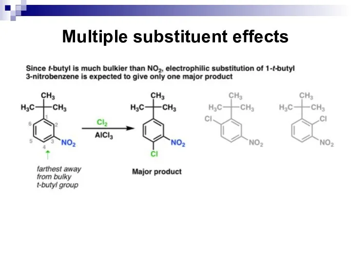 Multiple substituent effects