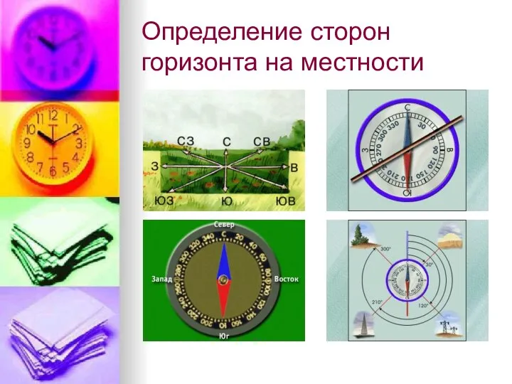 Определение сторон горизонта на местности