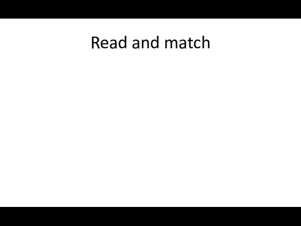 Read and match