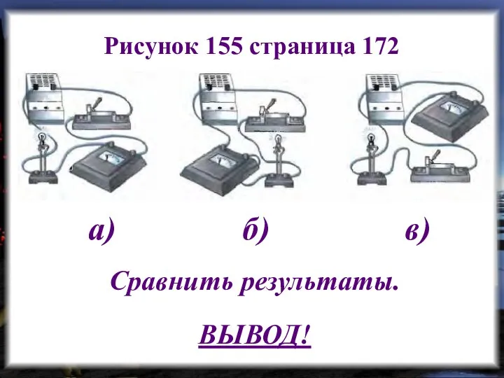 Рисунок 155 страница 172 а) б) в) Сравнить результаты. ВЫВОД!