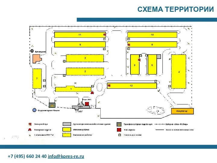 СХЕМА ТЕРРИТОРИИ +7 (495) 660 24 40 info@kores-re.ru