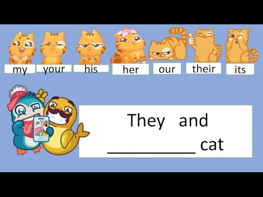 They and _________ cat my your his her our their its