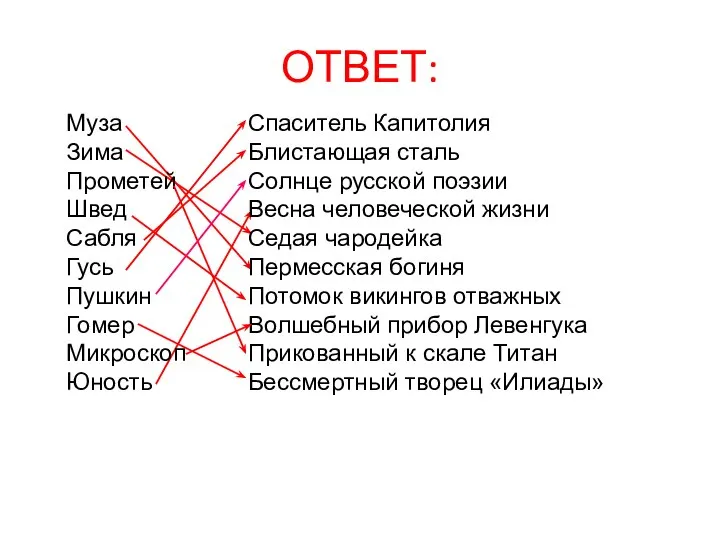 ОТВЕТ: