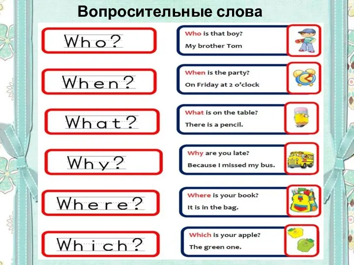 Вопросительные слова