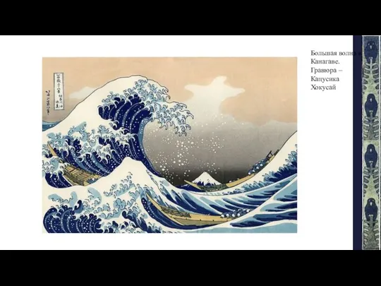 Большая волна в Канагаве. Гравюра – Кацусика Хокусай