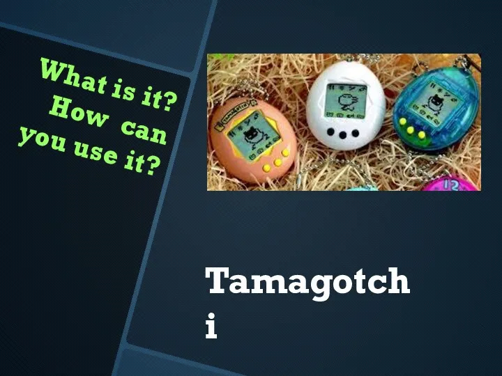 What is it? How can you use it? Tamagotchi
