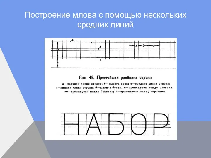 Построение млова с помощью нескольких средних линий