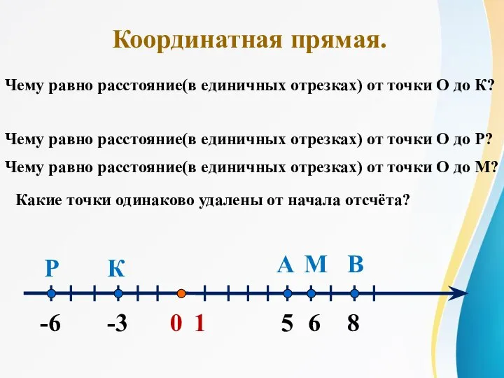 0 1 А -3 -6 6 В М К Р Чему равно