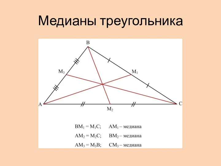 Медианы треугольника