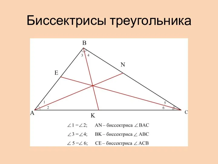 Биссектрисы треугольника