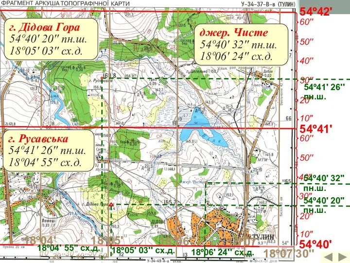 54º41' 54º42' 10'' 20'' 30'' 40'' 50'' 60'' 10'' 20'' 30'' 40''