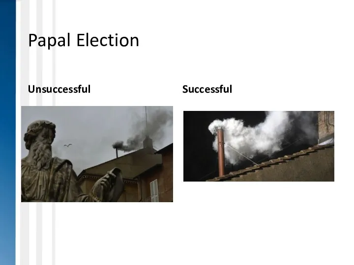 Papal Election Unsuccessful Successful