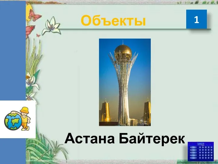 Объекты Астана Байтерек 1