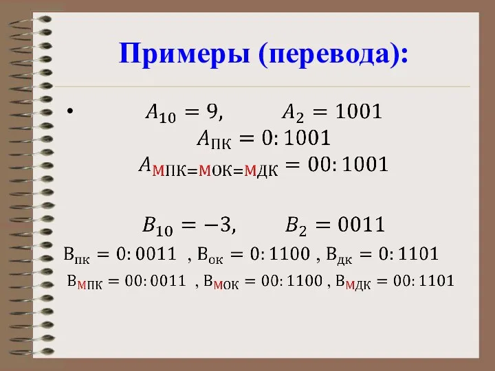 Примеры (перевода):