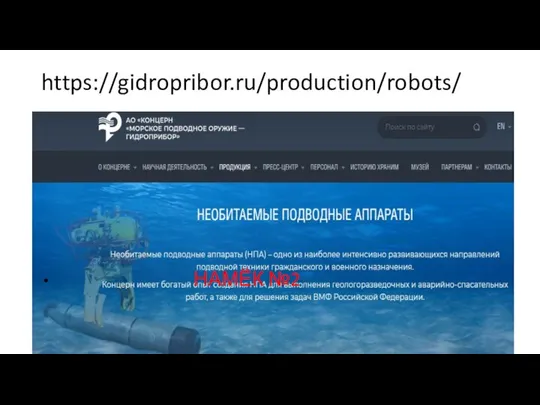 https://gidropribor.ru/production/robots/ НАМЁК №2