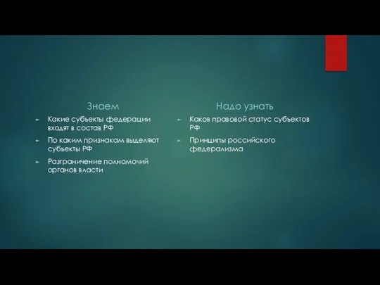 Знаем Какие субъекты федерации входят в состав РФ По каким признакам выделяют