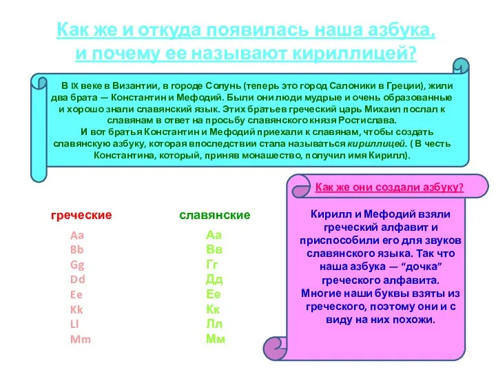 В IX веке в Византии, в городе Солунь (теперь это город Салоники