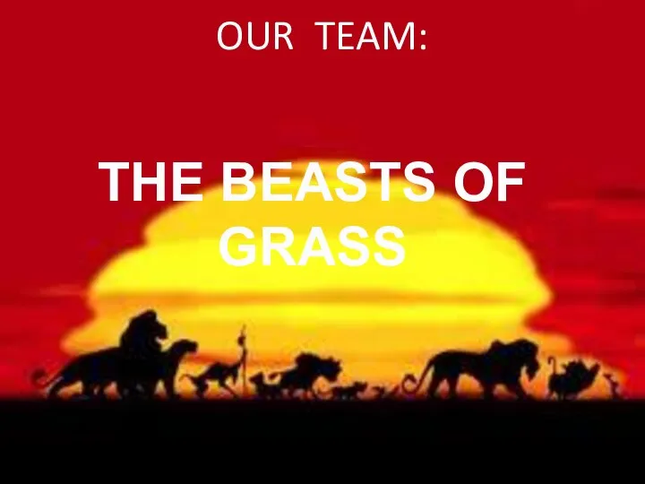 OUR TEAM: THE BEASTS OF GRASS