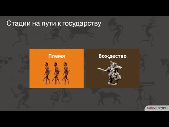 Стадии на пути к государству Племя Вождество