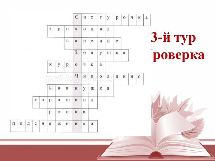 3-й тур Проверка