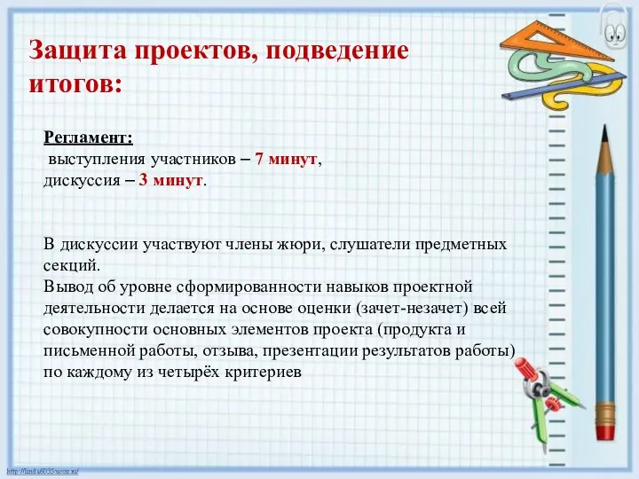 Регламент: выступления участников – 7 минут, дискуссия – 3 минут. В дискуссии