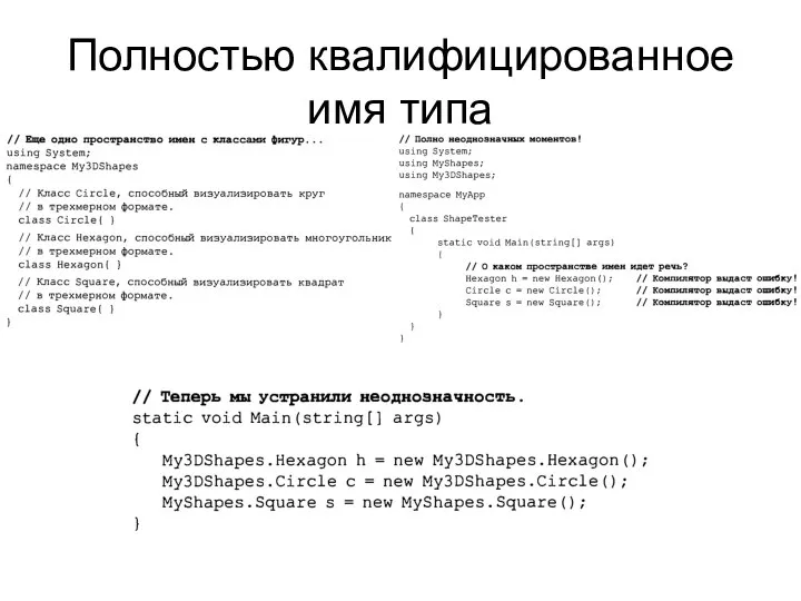 Полностью квалифицированное имя типа