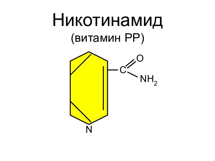 С О NH2 N Никотинамид (витамин РР)