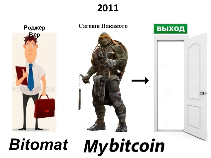 2011 Роджер Вер Bitomat Сатоши Накамото My