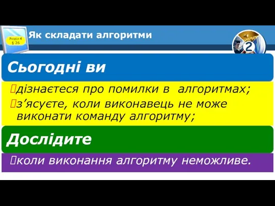 Як складати алгоритми Розділ 4 § 26