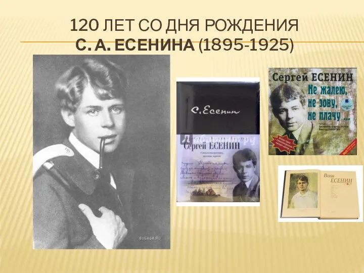 120 ЛЕТ СО ДНЯ РОЖДЕНИЯ С. А. ЕСЕНИНА (1895-1925)