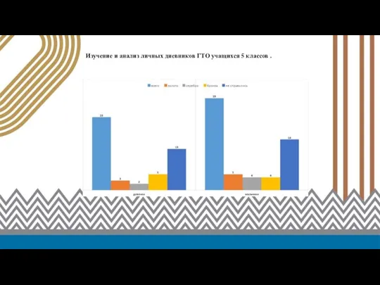 Изучение и анализ личных дневников ГТО учащихся 5 классов .