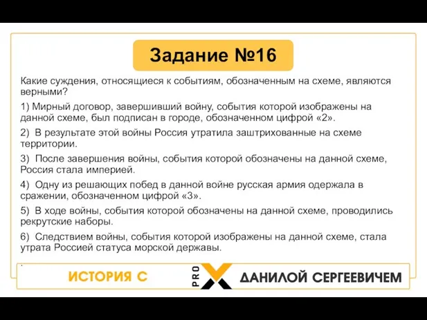 Какие суждения, относящиеся к событиям, обозначенным на схеме, являются верными? 1) Мирный